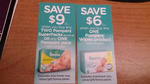 Pampers coupons