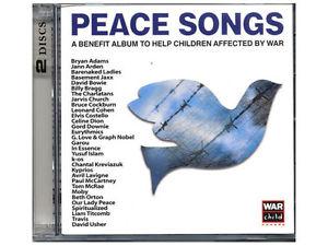 Peace Songs-War Child-2 cd compilation-New/sealed cd