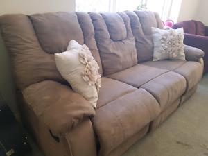 Plush reclining Couch