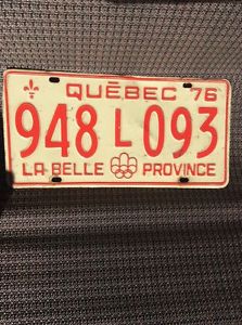 Quebec  Olympic license plate
