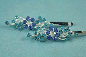 Rhinestone Crystal Hairpin Hair clips in 4 Colors