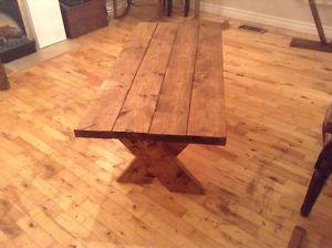 Rustic coffee table h " w 22" l 