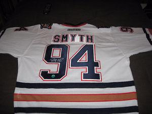 Ryan Smyth Edmonton Oilers Autographed White Retro CCM