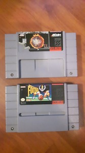 SNES NBA Jam and Super Play Action Football