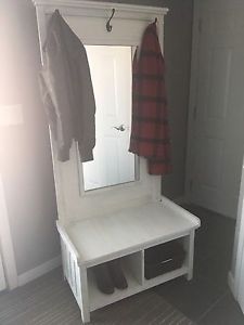 Shabby chic hall tree or entrance bench