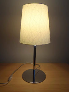Side table desk lamp with extensible stem