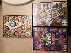 Sims 3 and Expansion Packs