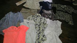 Small bay of womans clothes. Size lrg-xl