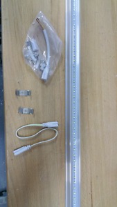 Super Bright LED lights, 4' integrated. Real easy to