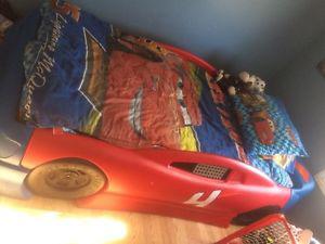 Twin race car bed
