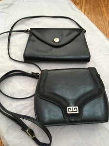 Two black purses for sale