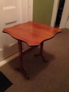 Vintage Maple Tilt Top Table