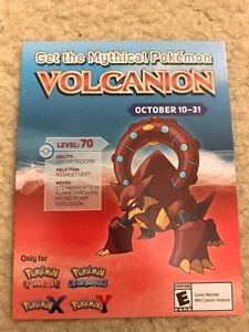 Volcanion Code for Pokemon X / Y / Omega Ruby / Alpha