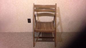 WOODEN FOLDING CHAIRS