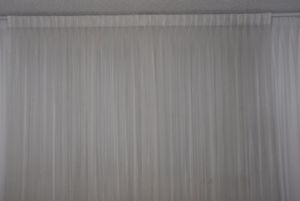 White sheer curtains