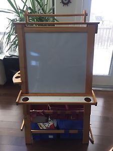 Wooden art easel whiteboard/chalkboard
