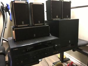 Yamaha Home theatre receiver and speakers