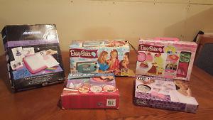 Young girl craft items -easy bake ect.