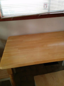 small oak dining table with chairs
