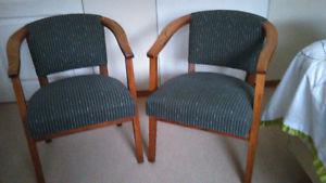 2 CHAIRS - $ for the pair - SPACE SAVERS