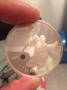 20 dollar silver Olympic  coin