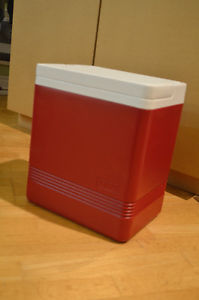 24-can capacity red cooler (lightly used!)