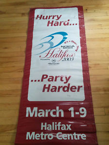 24" x 57" vinyl banner (double sided) -  Brier in