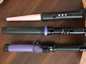3 Curling Irons/Wands (Different Sizes) 30$ for all 3