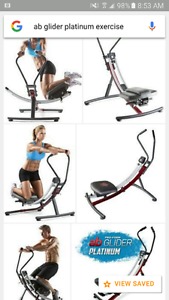 Ab glider Platinum exercise machine.