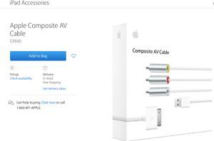 Apple AV composite cable for Ipad