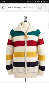 Authentic HBC striped sweater