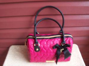 Betsey Johnson Pink Heart Style Handbag