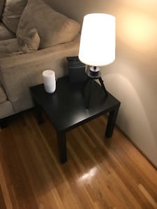 Black IKEA side table