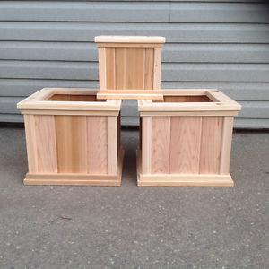 Cedar planter boxes