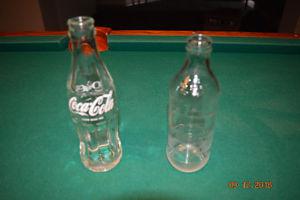 Coke and Pepsi small bottles vintage