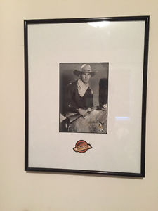 Collectable "Cowboy Trevor Linden" Framed Picture