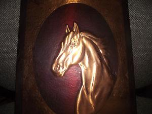 Copper Craft Horse Plaque