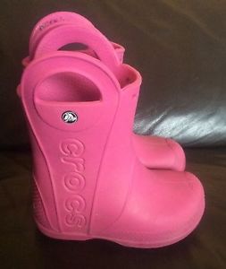Crocs Pink Rain Boots