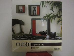 Cubbie 3 Piece Wall Shelve Display - Brand New - 