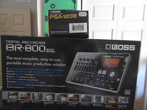 DIGITAL RECORDER BR-800 BOSS AND AC ADAPTER