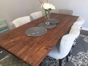 Farmhouse style dining room table