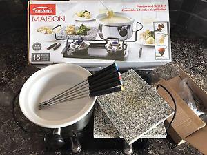 Fondue and grill set 15 pieces