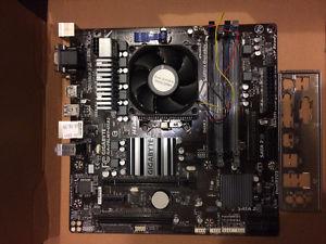Gigabyte Motherboard & AMD-FX  Processor w/CPU Cooler