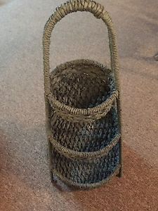 Grey tapered basket