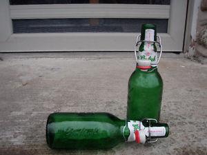 Grolsch Beer Bottles 450ml resealable ceramic top (swing