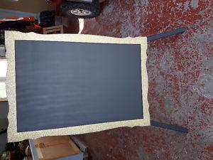 HUGE Standing Chalk Board With Gold Sparkle Trim