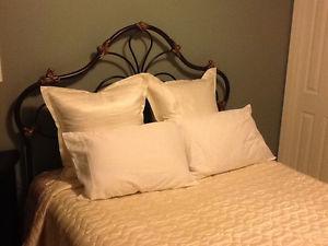 Iron Queen headboard and frame