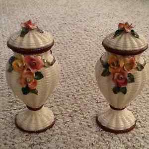 Italian Porcelain Urns