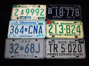 LICENSE PLATES OLD