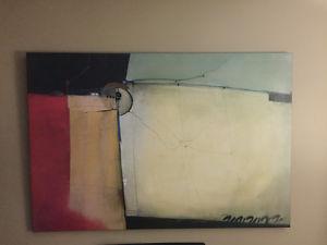 Large Like New Abstract Canvas Print